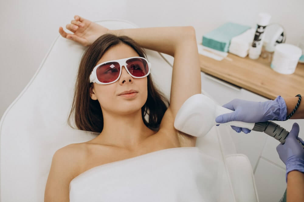 Say goodbye to unwanted hair with laser hair removal.